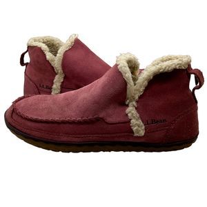 L.L. Bean Mountain Slippers Moc Boot Light Rosewood Womens 10 M
